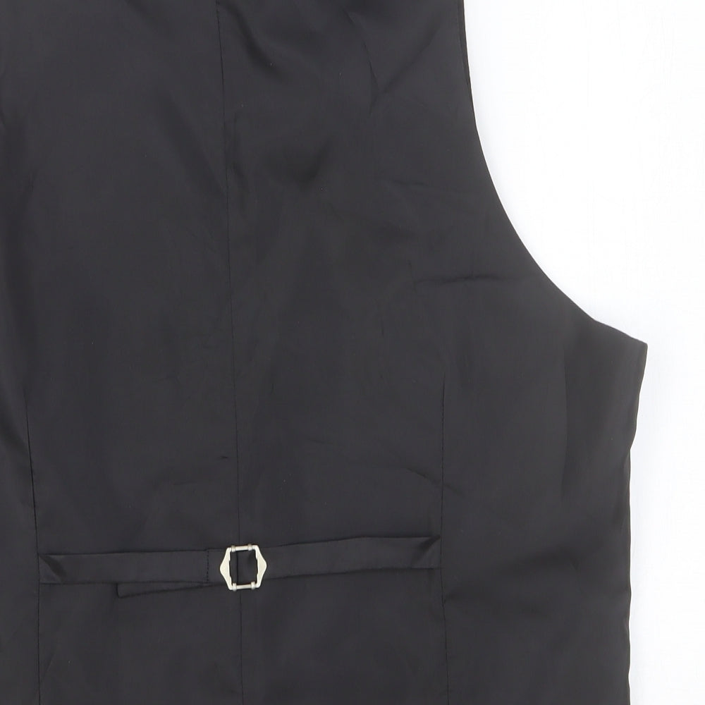 Preworn Mens Blue Polyester Jacket Suit Waistcoat Size 42 Regular