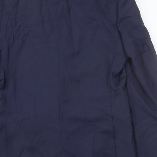 Autograph Mens Blue Wool Jacket Blazer Size 40 Regular