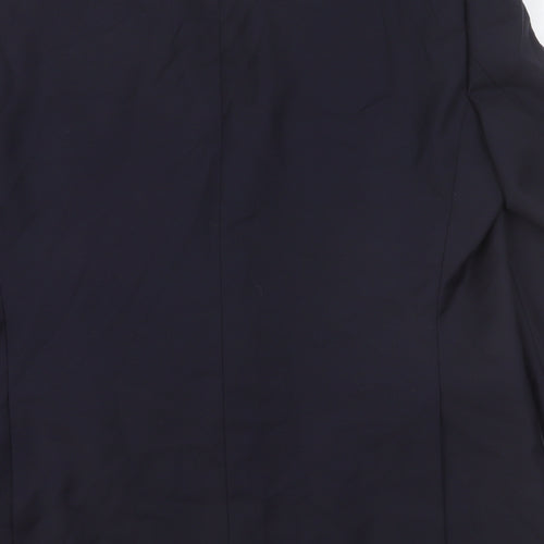 Berwin & Berwin Mens Black Wool Jacket Suit Jacket Size 46 Regular