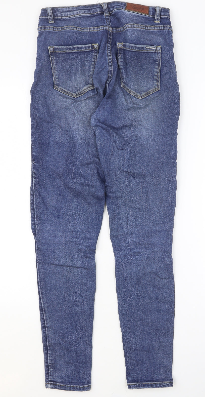 Toxik3 Womens Blue Cotton Skinny Jeans Size M Regular Button