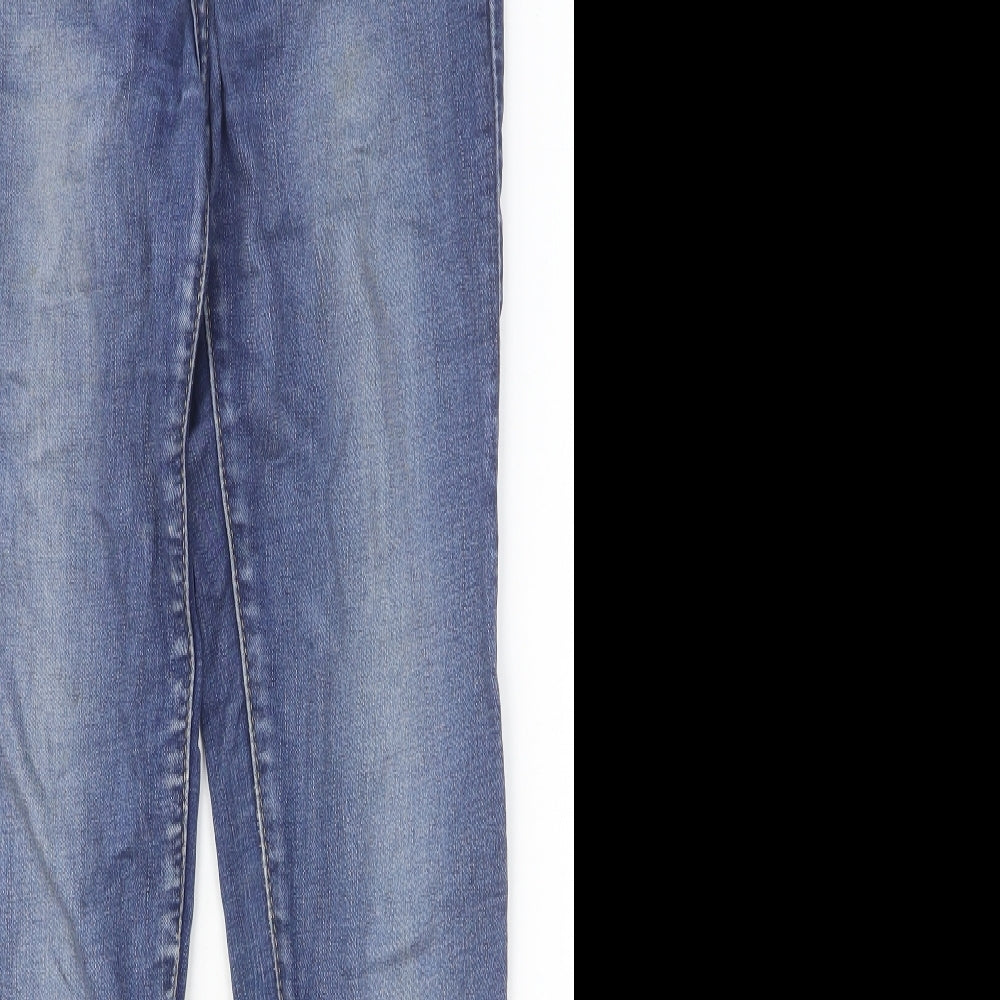 Toxik3 Womens Blue Cotton Skinny Jeans Size M Regular Button