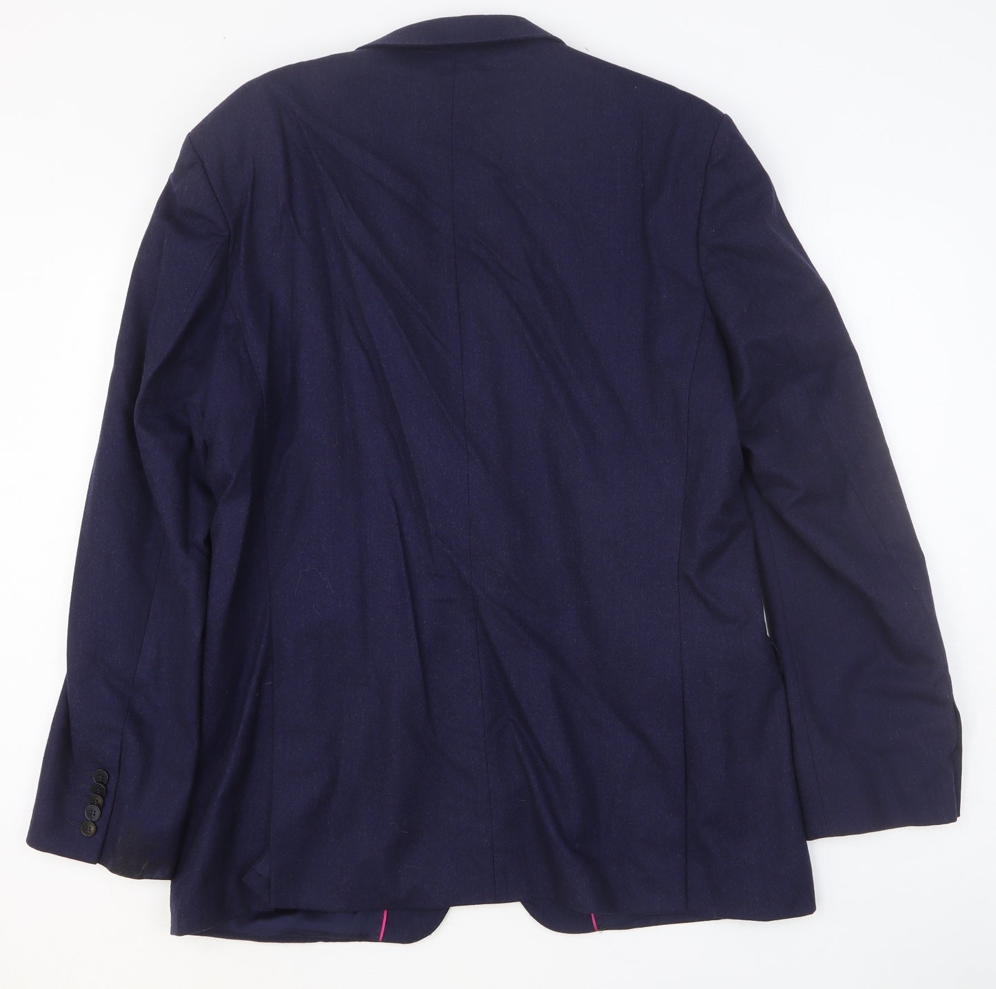 Alexandre Mens Blue Wool Jacket Suit Jacket Size 44 Regular