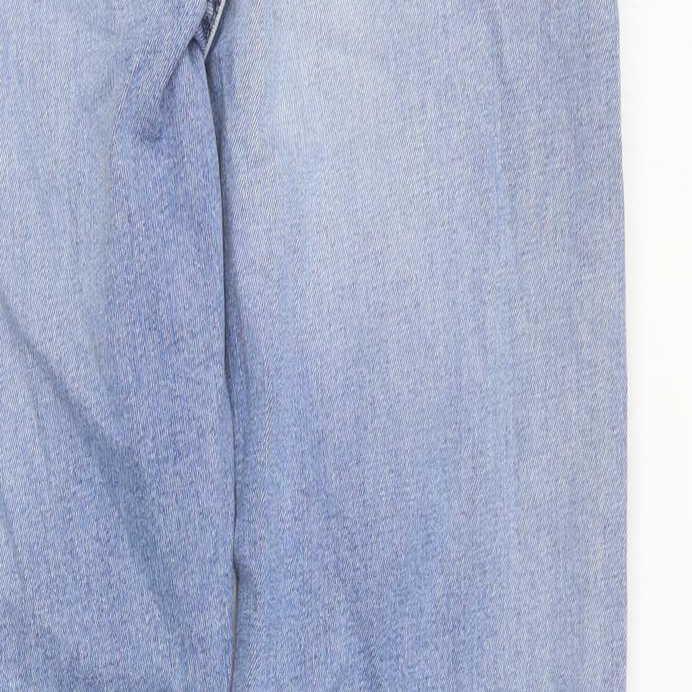 Calvin Klein Mens Blue Cotton Skinny Jeans Size 60 in Regular Button
