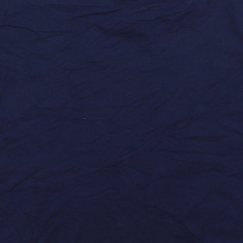 Divided by H&M Womens Blue Cotton Cropped T-Shirt Size M Scoop Neck - Wellness Society