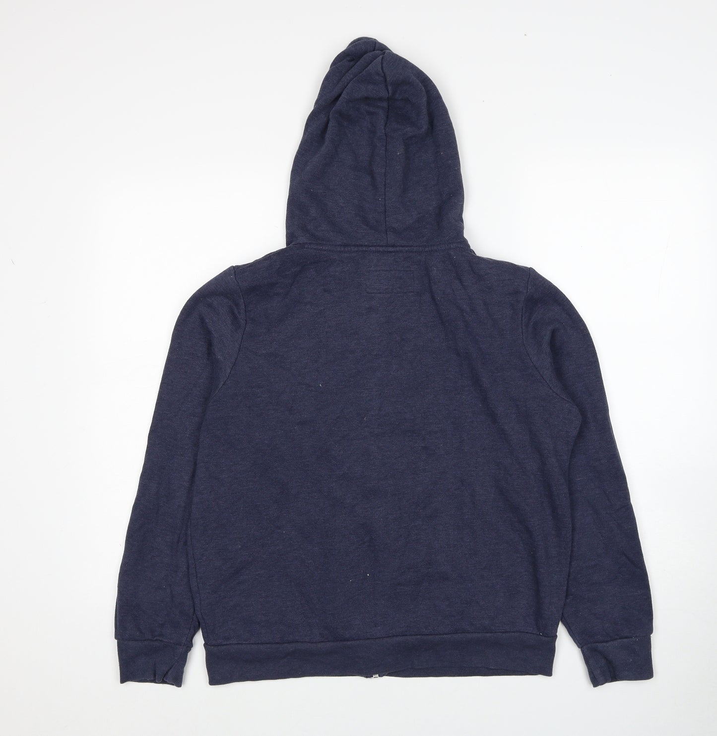 Primark Womens Blue Cotton Full Zip Hoodie Size 16 Zip