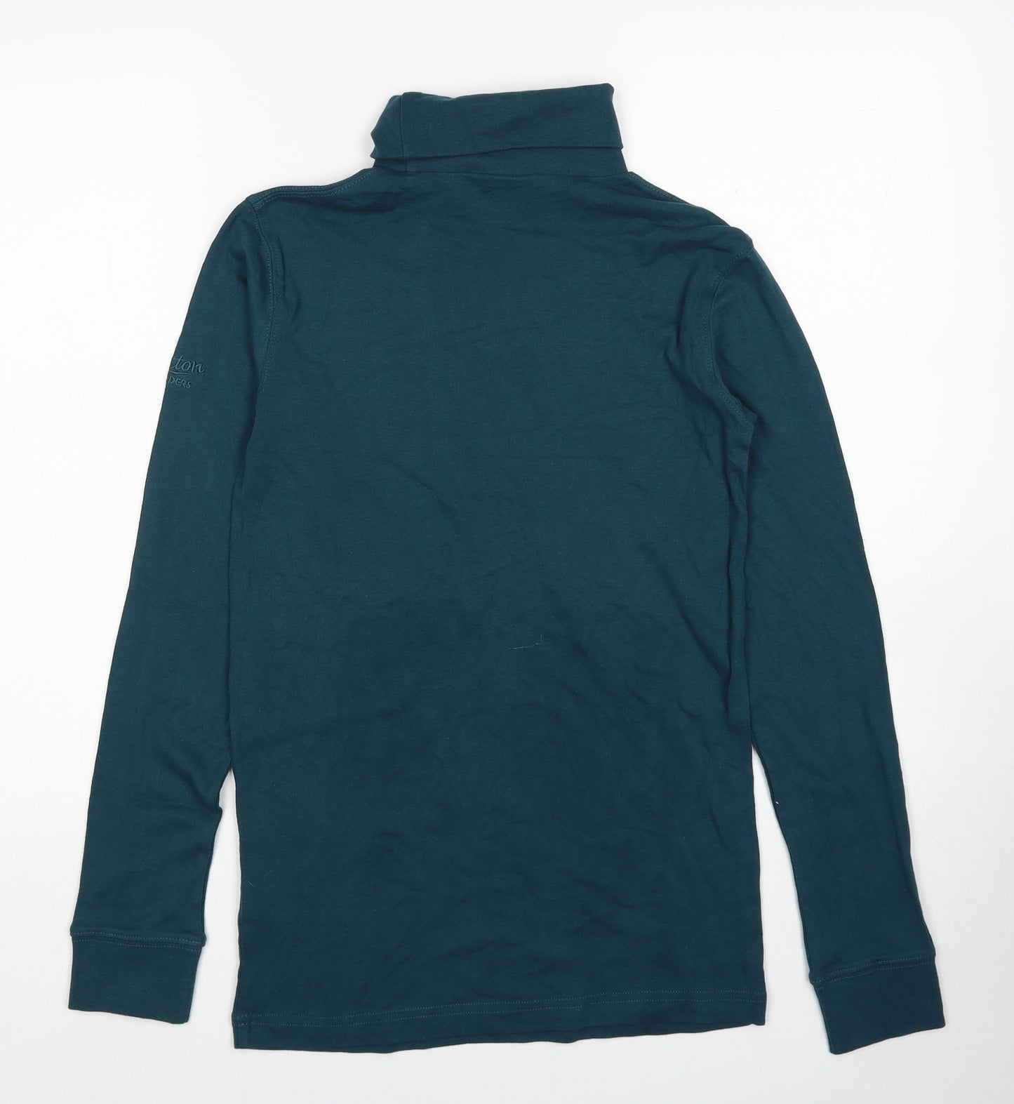 Cotton Traders Mens Green Cotton Pullover Sweatshirt Size S