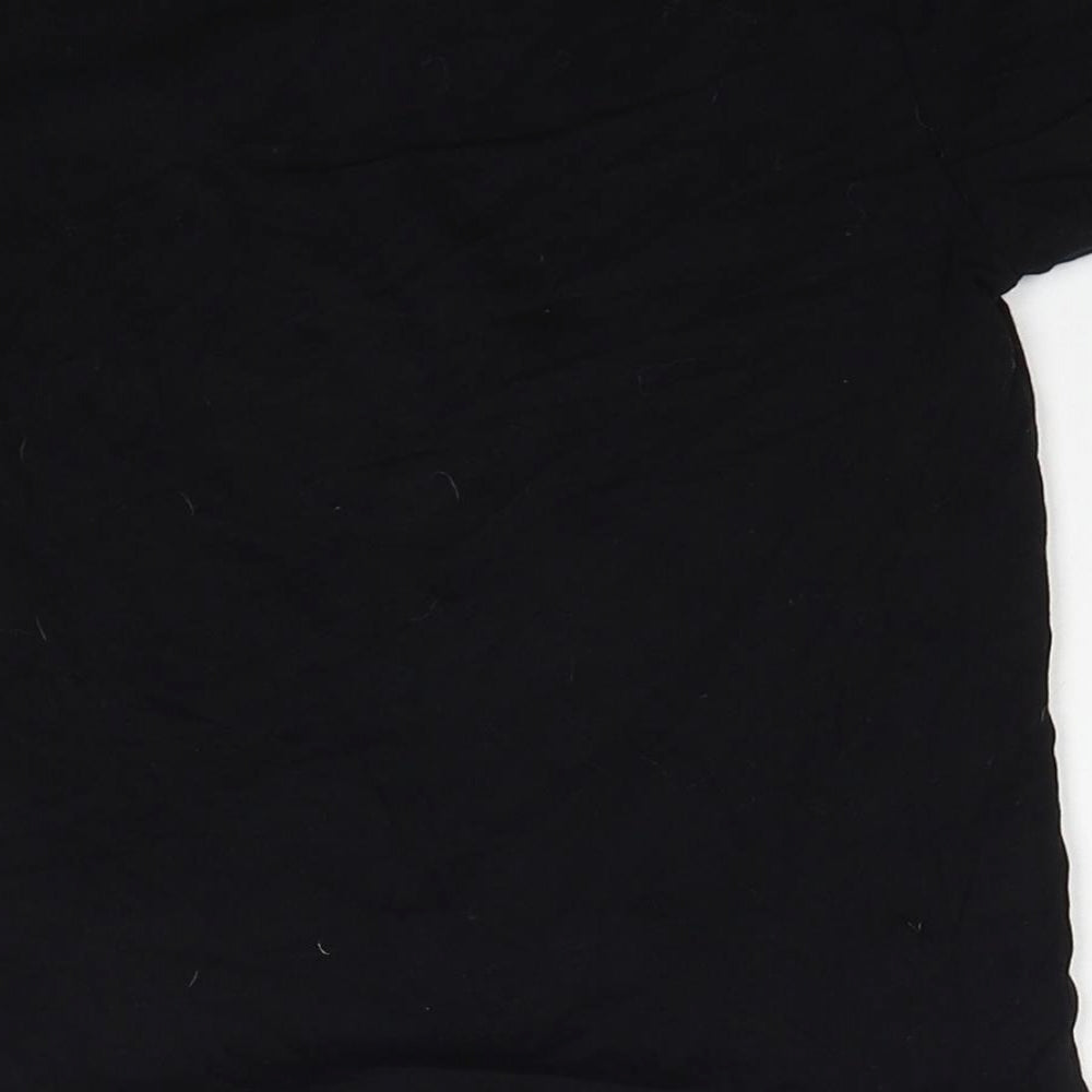 Primark Boys Black Cotton Basic T-Shirt Size 5-6 Years Round Neck Pullover - Dinosaur