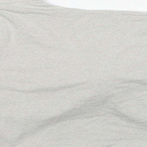 OhPolly Womens Grey Cotton Basic Tank Size 12 V-Neck - Twist Detail
