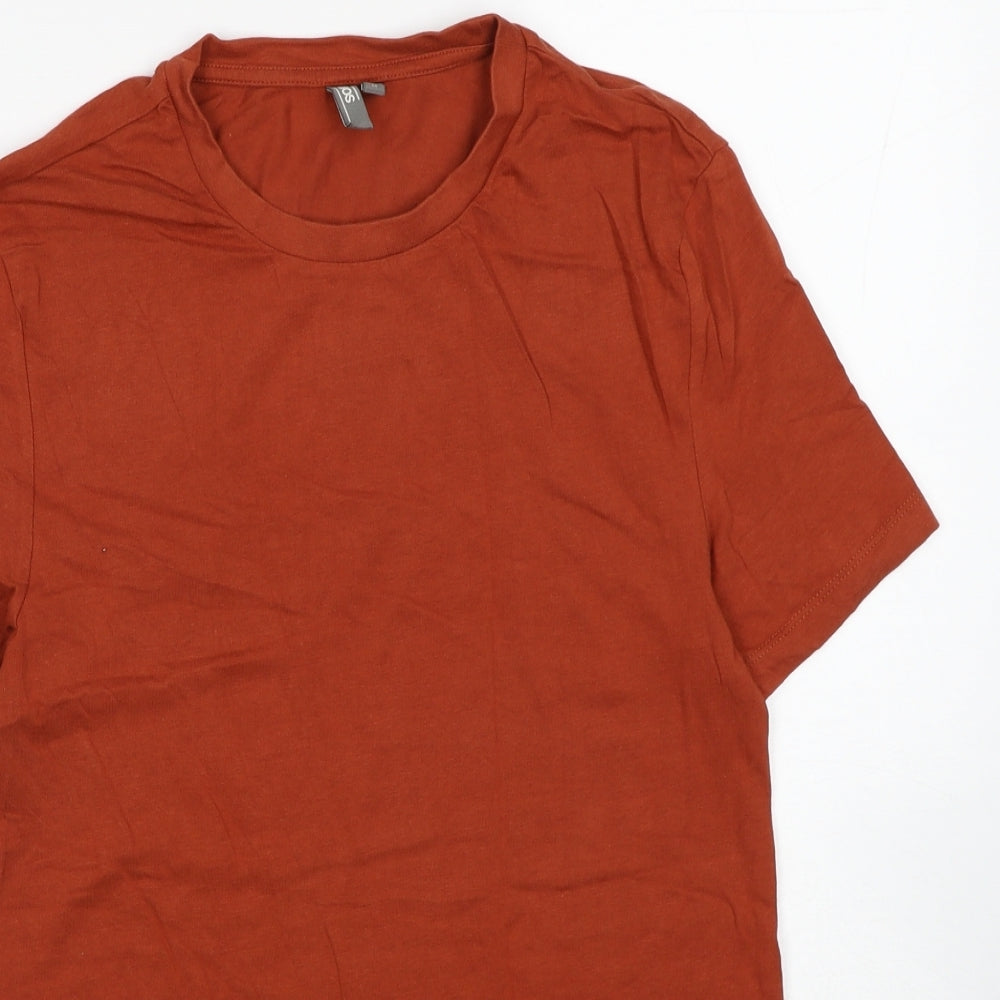 ASOS Mens Brown Cotton T-Shirt Size M Round Neck