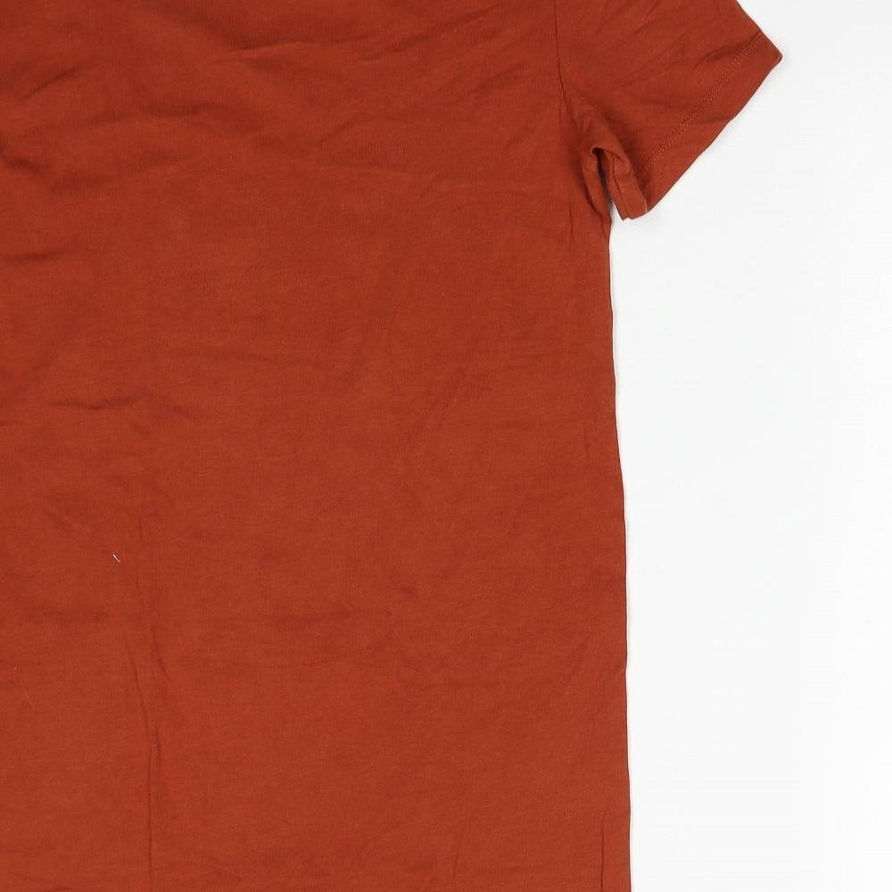 ASOS Mens Brown Cotton T-Shirt Size M Round Neck