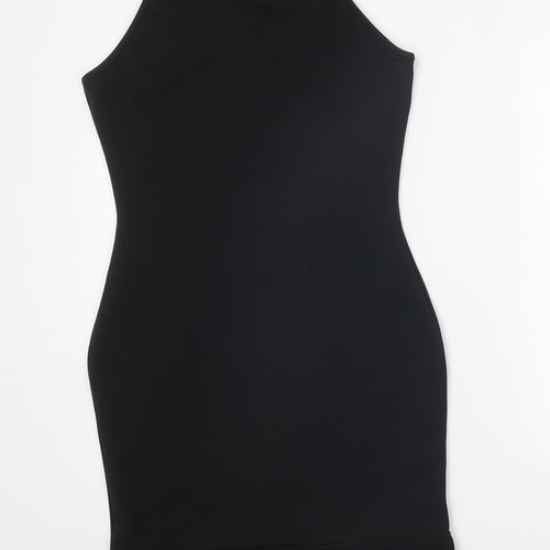 Missguided Womens Black Polyester Bodycon Size 12 Round Neck Pullover
