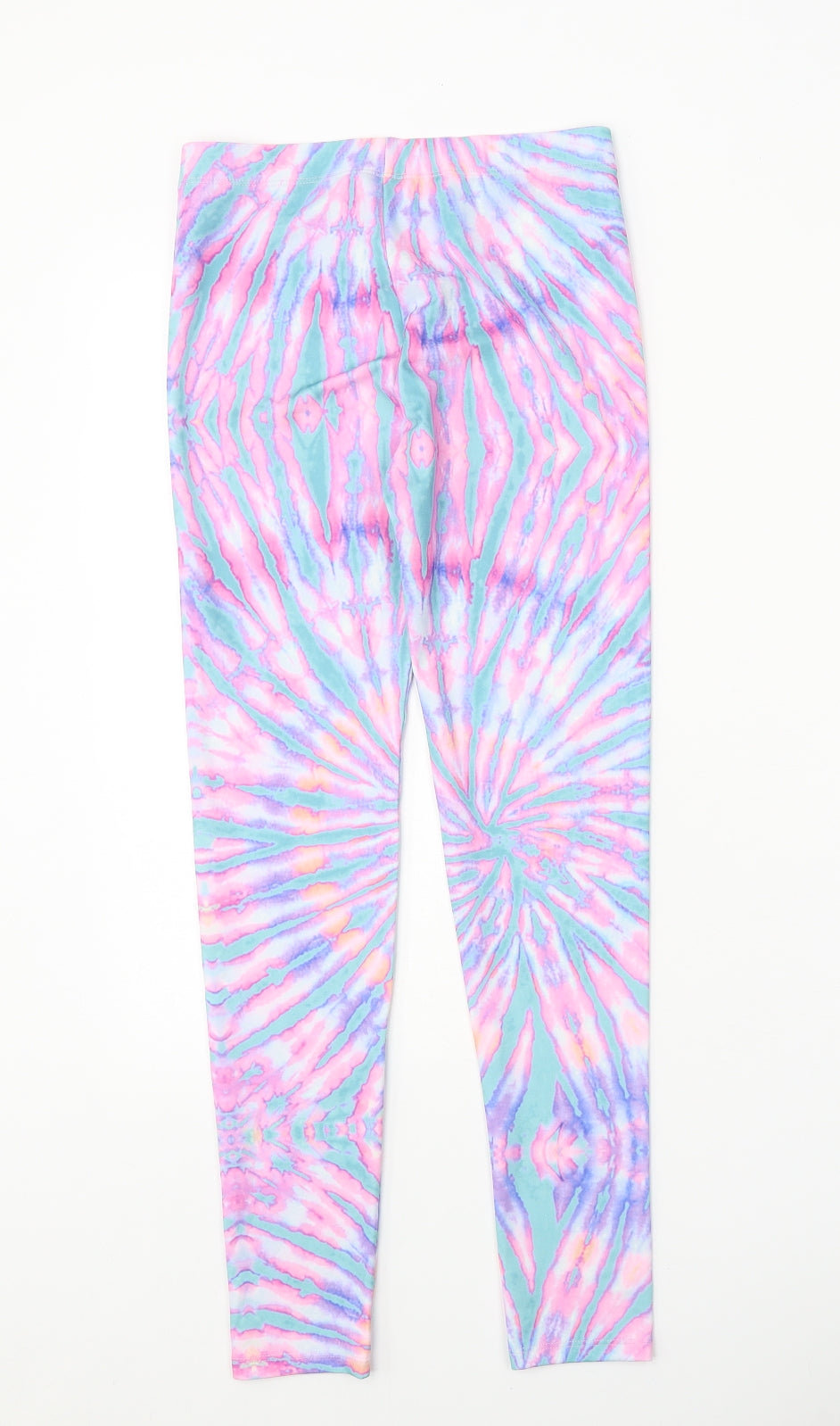 George Girls Multicoloured Geometric Polyester Jogger Trousers Size 11-12 Years Regular Pullover - Leggings