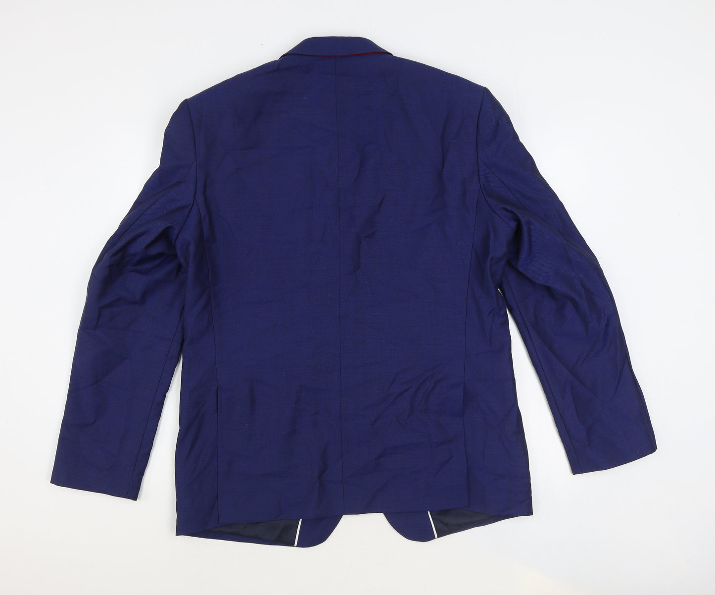 Autograph Mens Blue Wool Jacket Suit Jacket Size 42 Regular