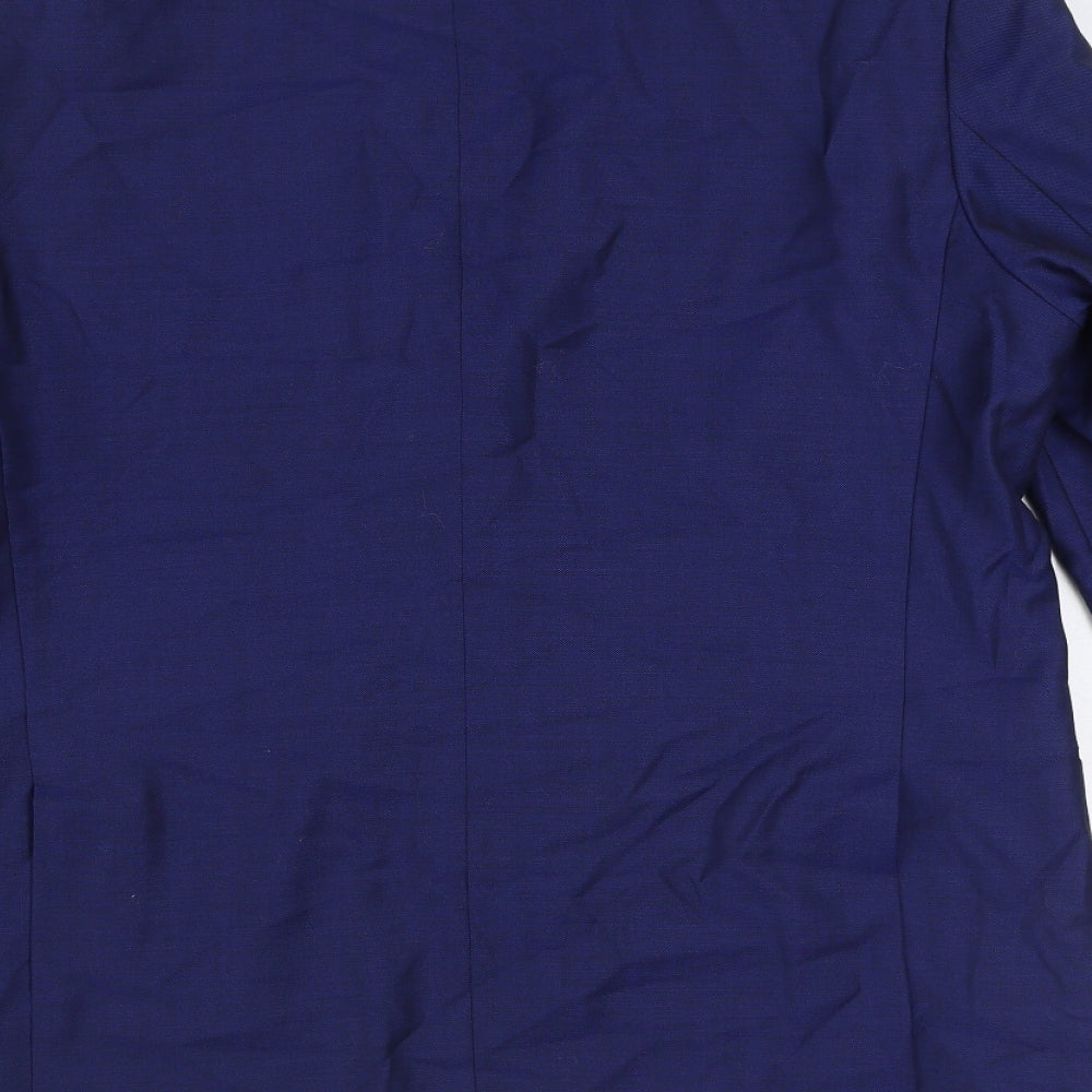 Autograph Mens Blue Wool Jacket Suit Jacket Size 42 Regular