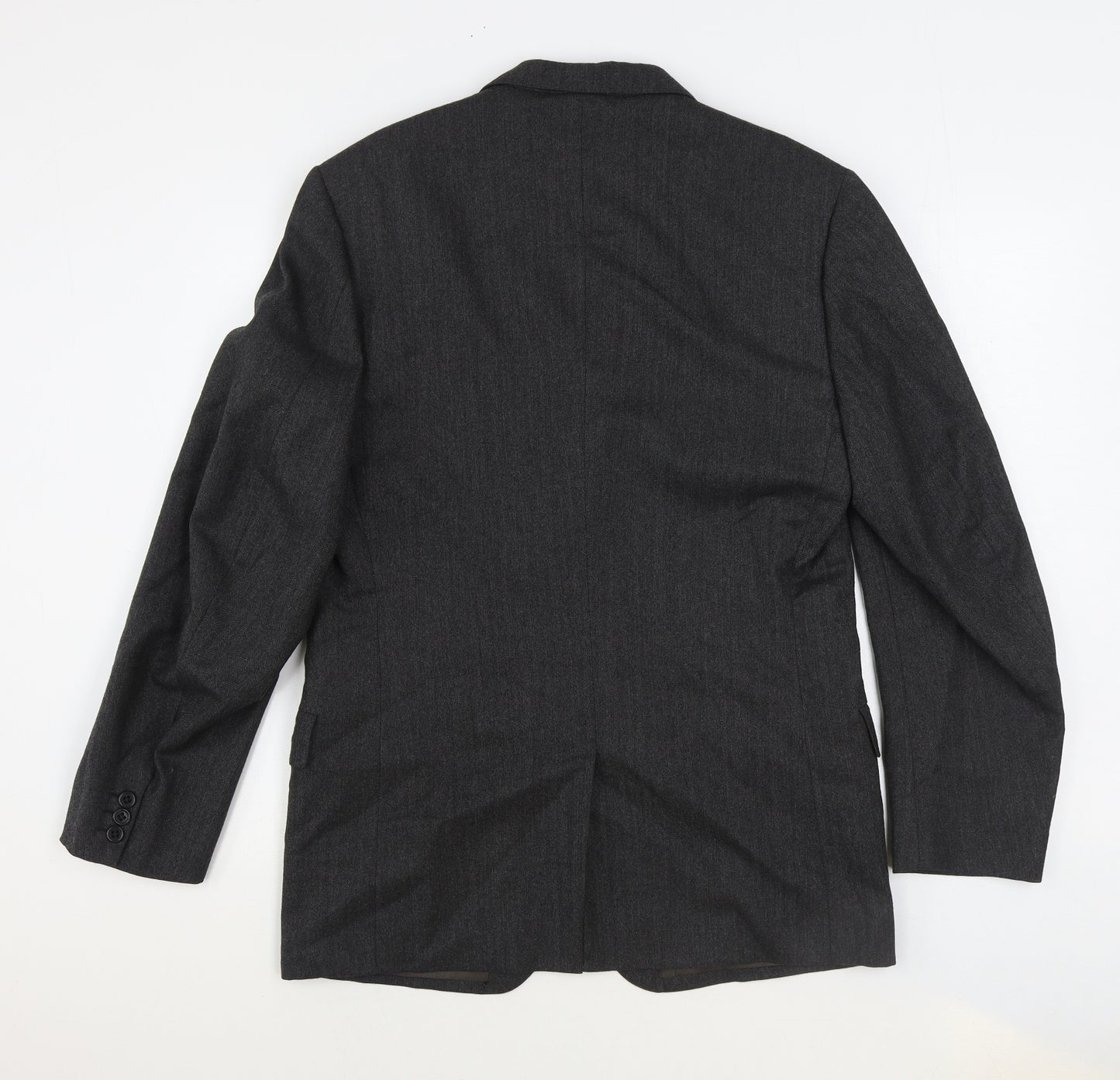 Liberty of London Mens Grey Polyester Jacket Suit Jacket Size 42 Regular