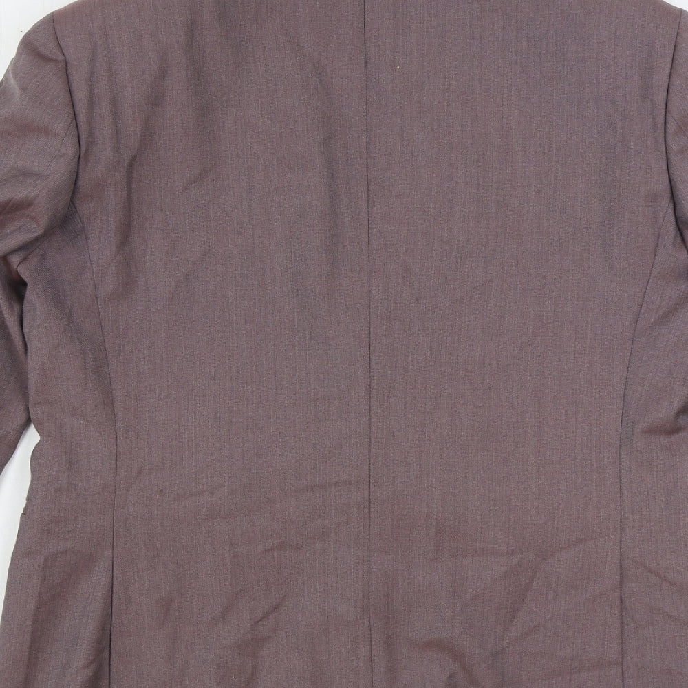 Charles Tyrwhitt Mens Purple Wool Jacket Suit Jacket Size 42 Regular