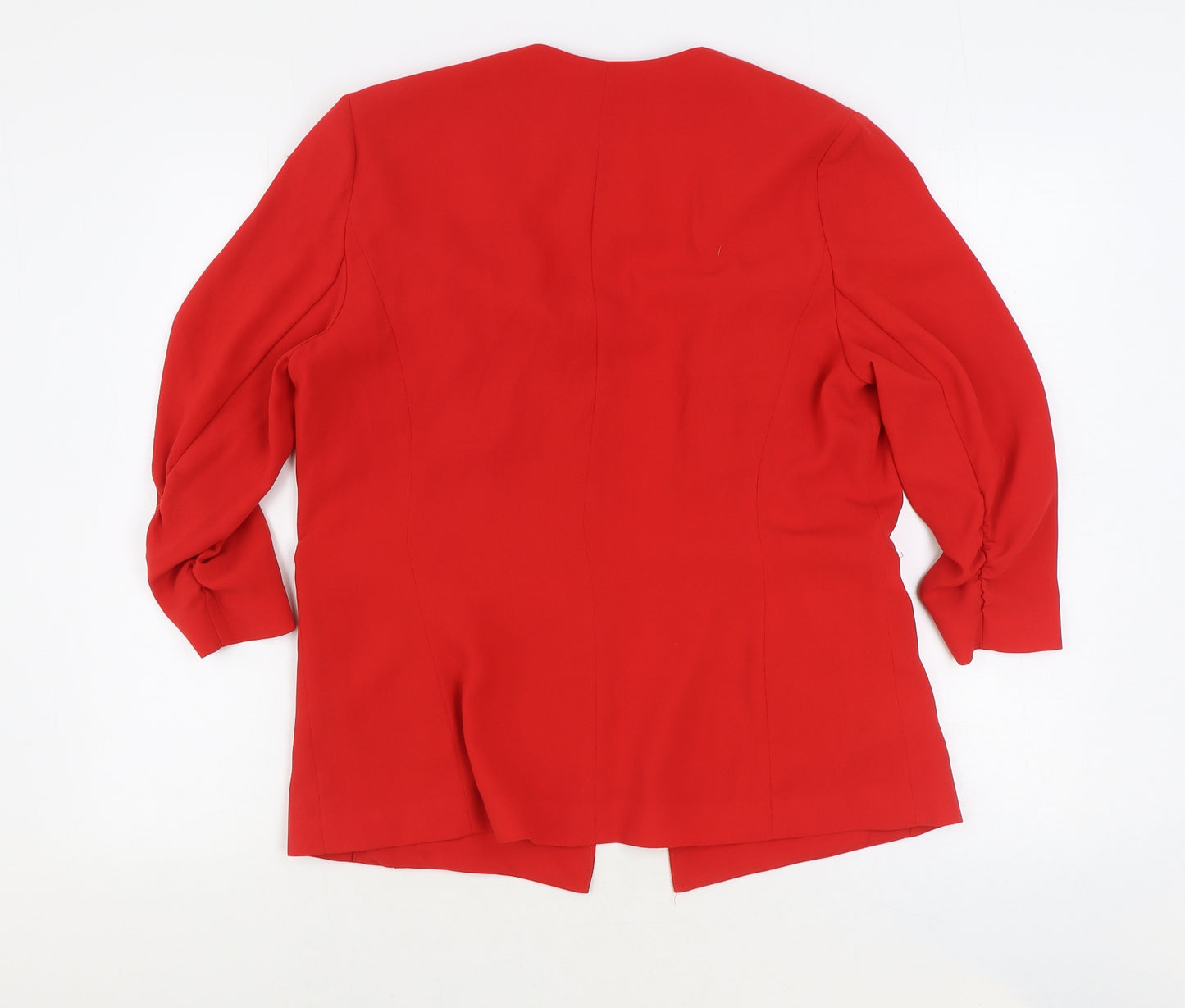 Marks and Spencer Womens Red Jacket Blazer Size 14