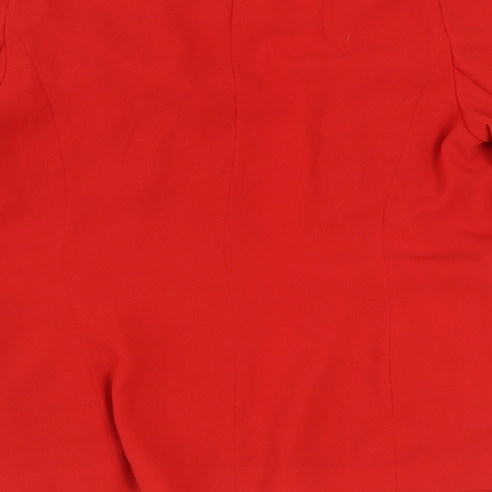 Marks and Spencer Womens Red Jacket Blazer Size 14