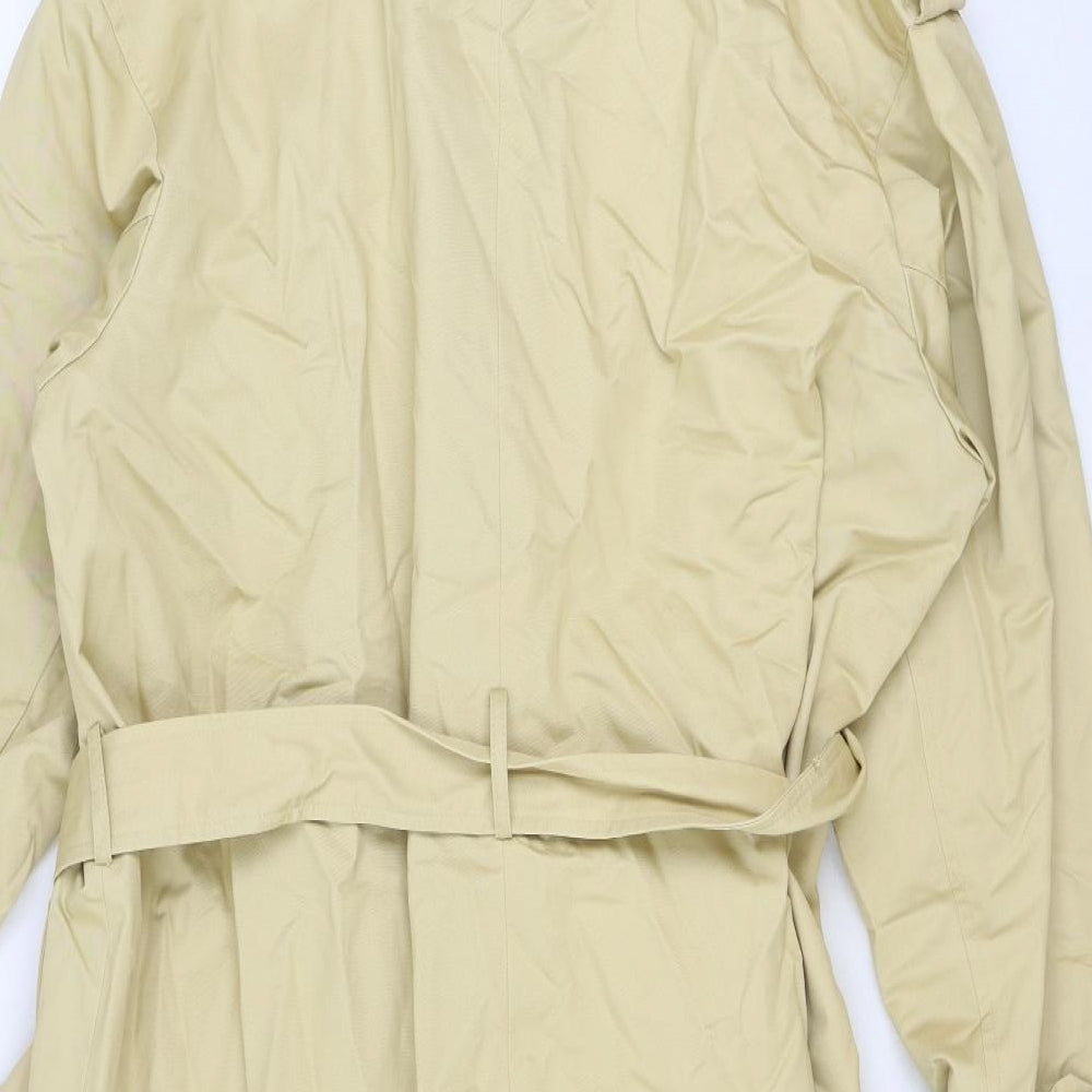 Marks and Spencer Womens Beige Trench Coat Coat Size 18 Button