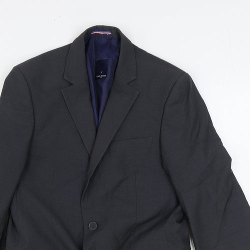 Daniel Hechter Mens Grey Polyester Jacket Suit Jacket Size 46 Regular