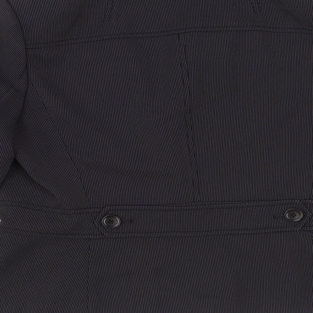 Planet Womens Black Polyester Jacket Blazer Size 14