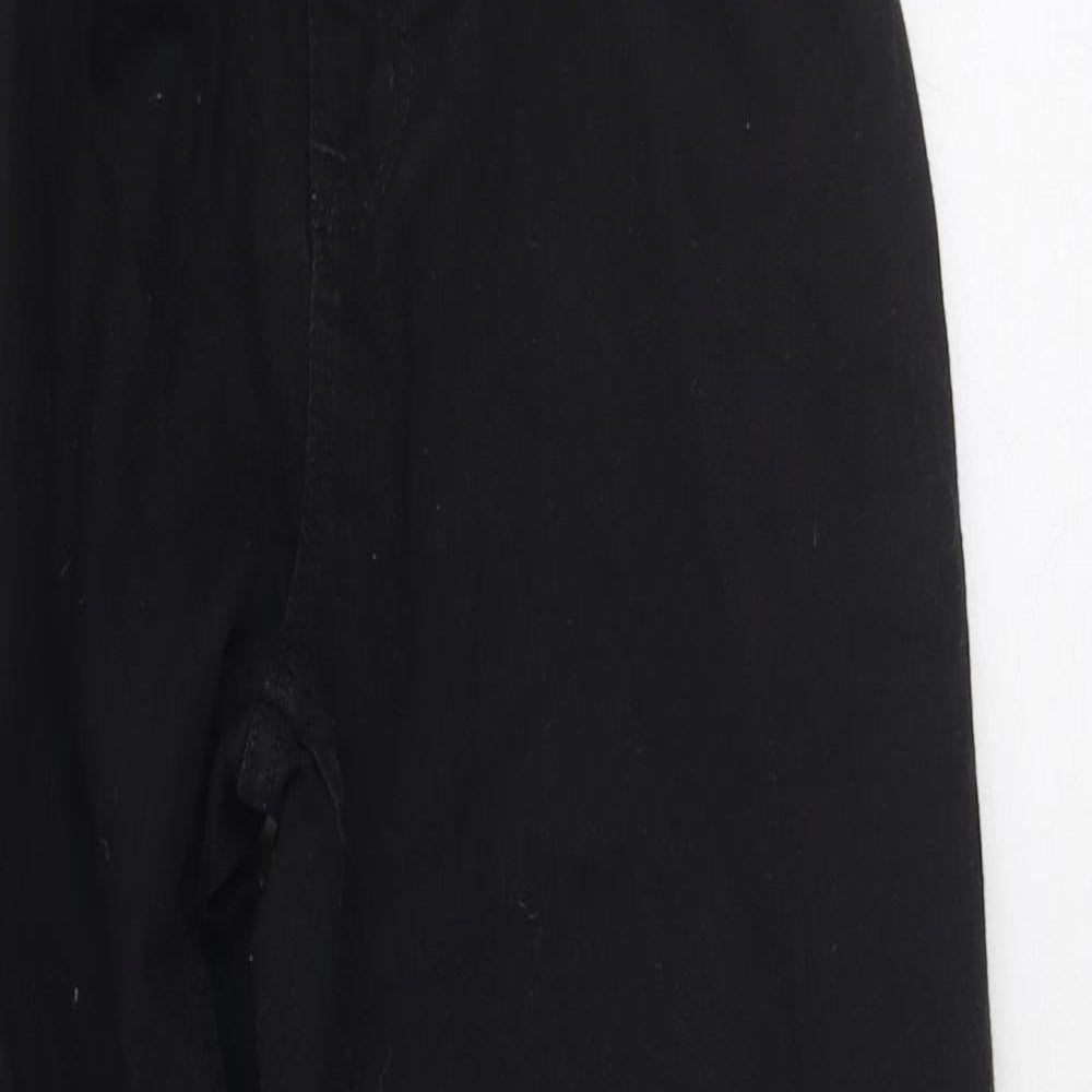 NEXT Boys Black Cotton Straight Jeans Size 11 Years Regular Zip