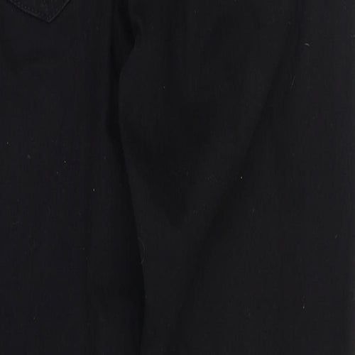 NEXT Boys Black Cotton Straight Jeans Size 11 Years Regular Zip