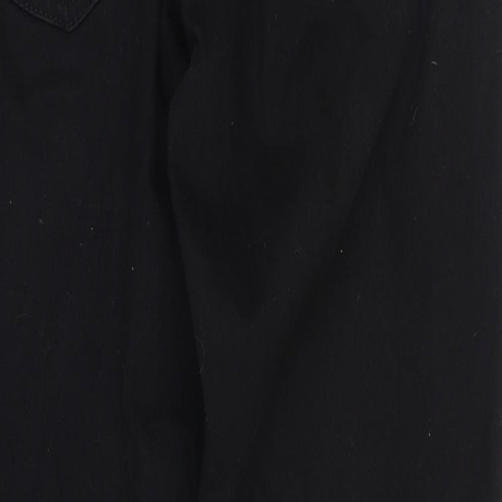 NEXT Boys Black Cotton Straight Jeans Size 11 Years Regular Zip