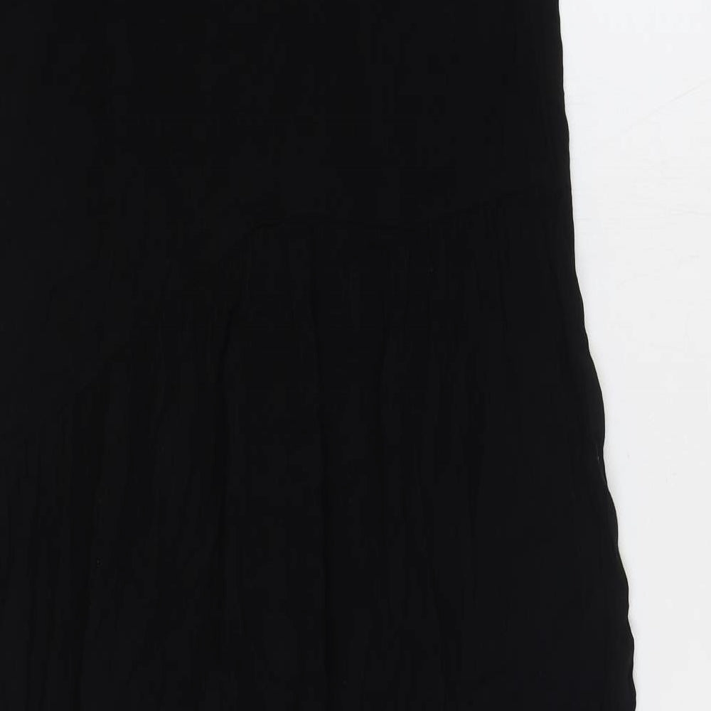 Marks and Spencer Womens Black Polyester Maxi Size 12 Round Neck Pullover
