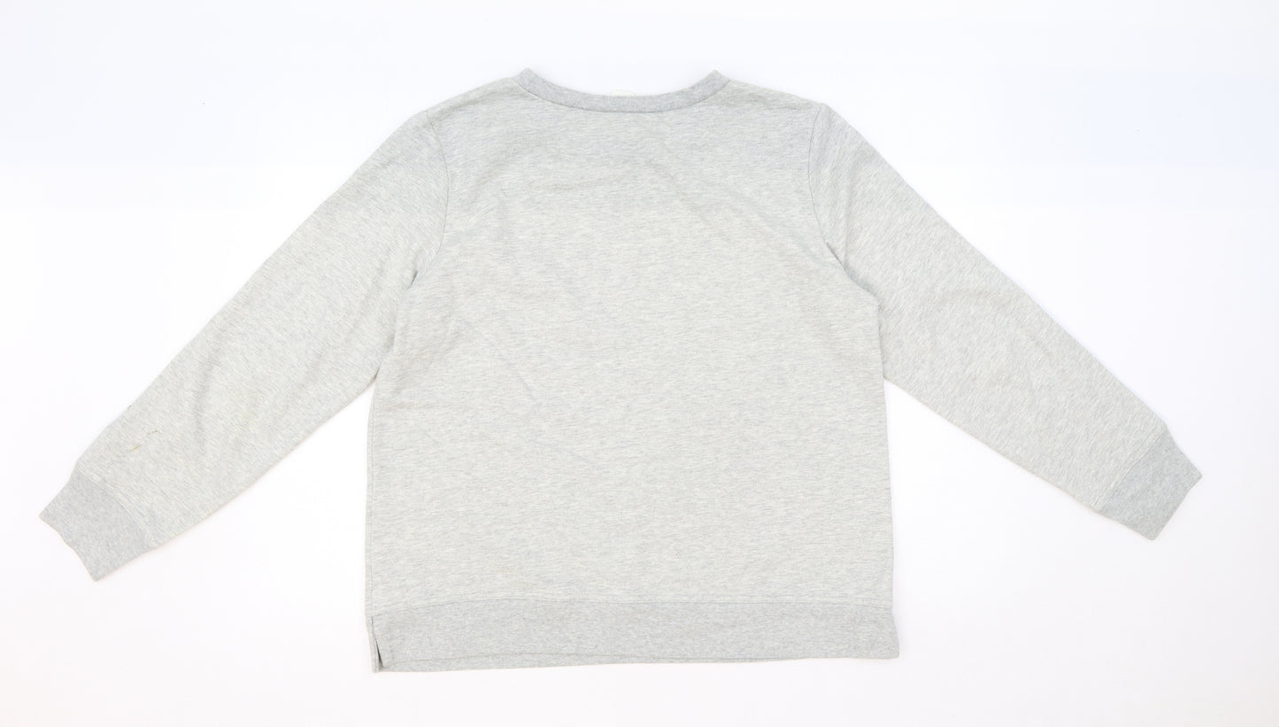 Gap Womens Grey Polyester Pullover Sweatshirt Size M Pullover