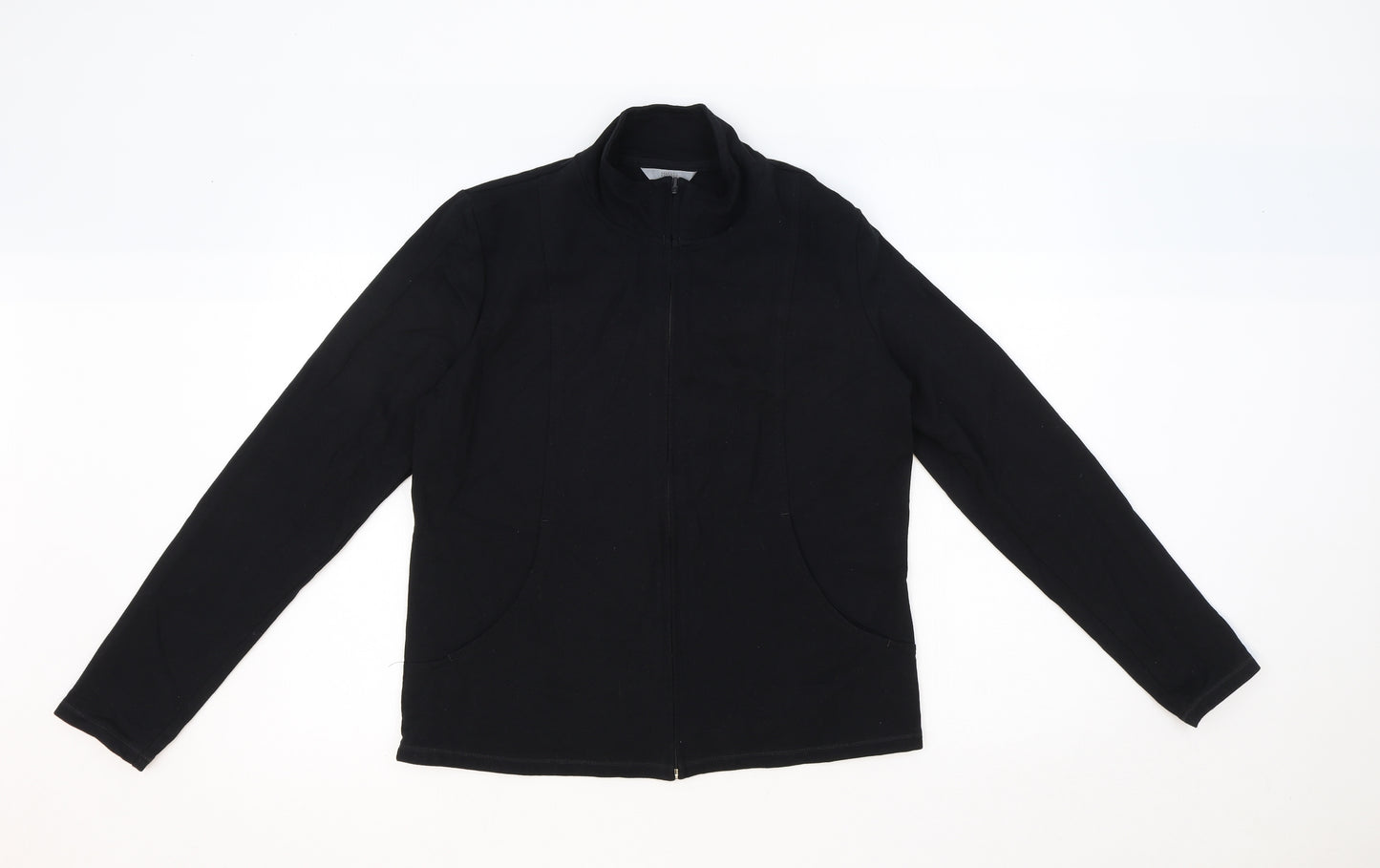 Marks and Spencer Womens Black Jacket Size 12 Zip