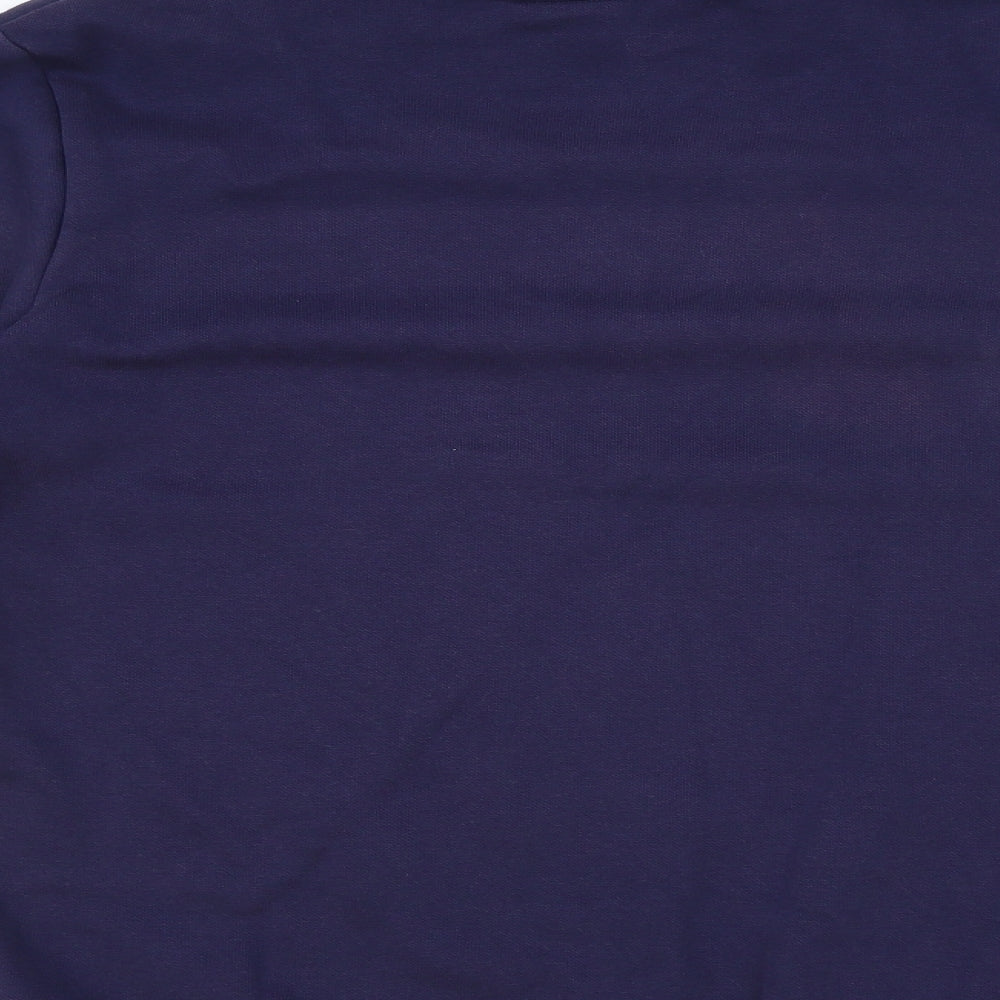 PUMA Womens Blue Cotton Pullover Sweatshirt Size XS Pullover
