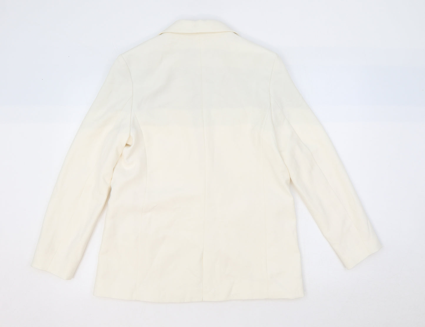 Stradivarius Womens Ivory Polyester Jacket Blazer Size XS