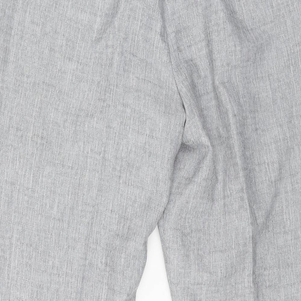 Marks and Spencer Womens Grey Polyester Dress Pants Trousers Size 18 L24 in Regular