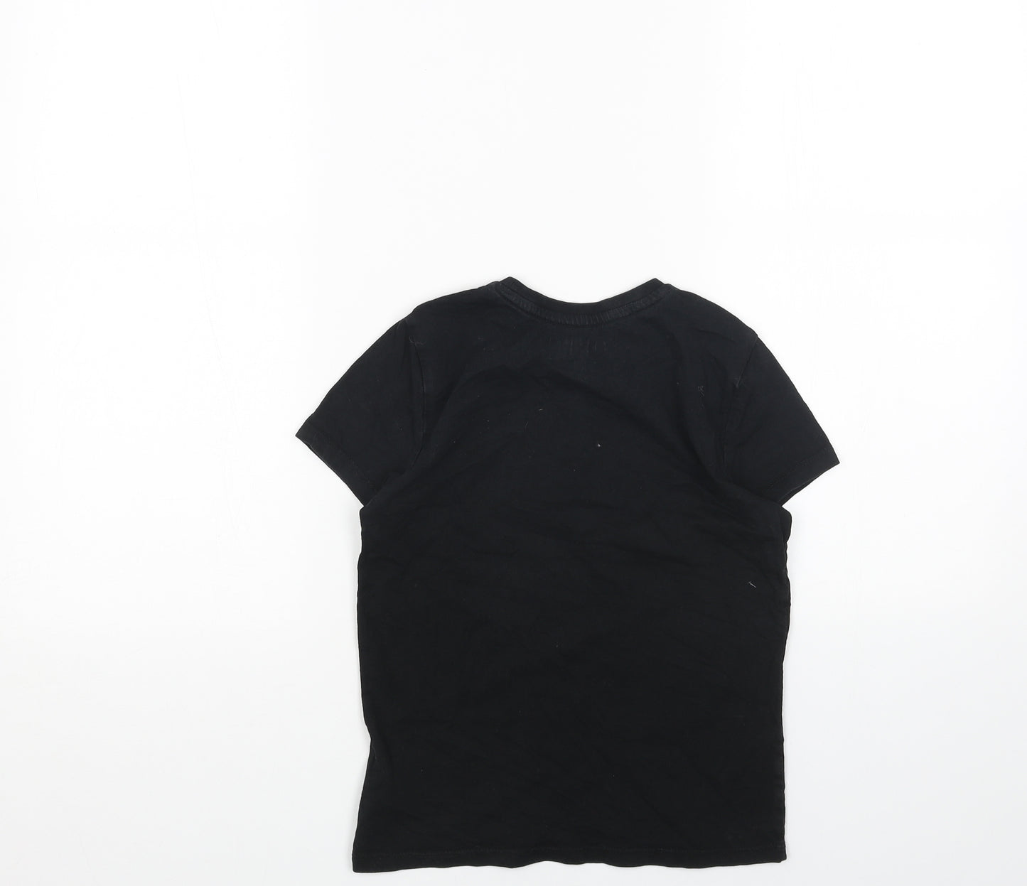 Fortnite Boys Black Cotton Basic T-Shirt Size XS Round Neck Pullover