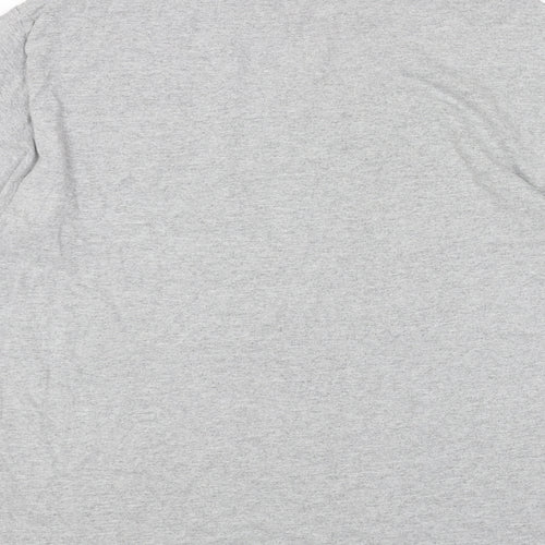 Gildan Womens Grey Cotton Basic T-Shirt Size L Scoop Neck - Nubiyan Twist