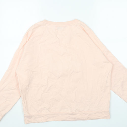 Wallis Womens Pink Viscose Pullover Sweatshirt Size M Pullover - Love