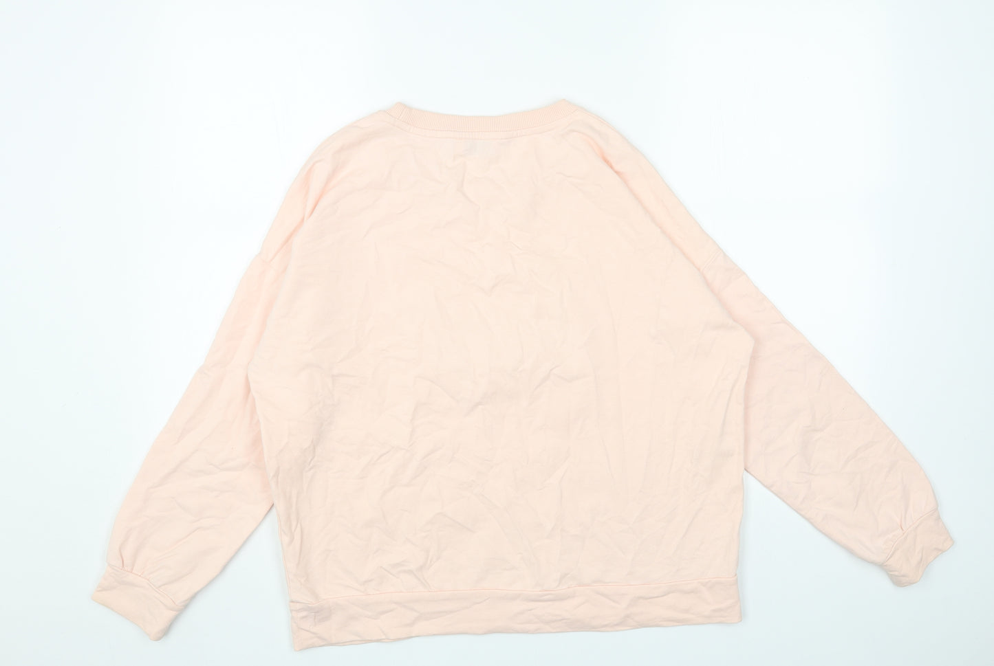 Wallis Womens Pink Viscose Pullover Sweatshirt Size M Pullover - Love