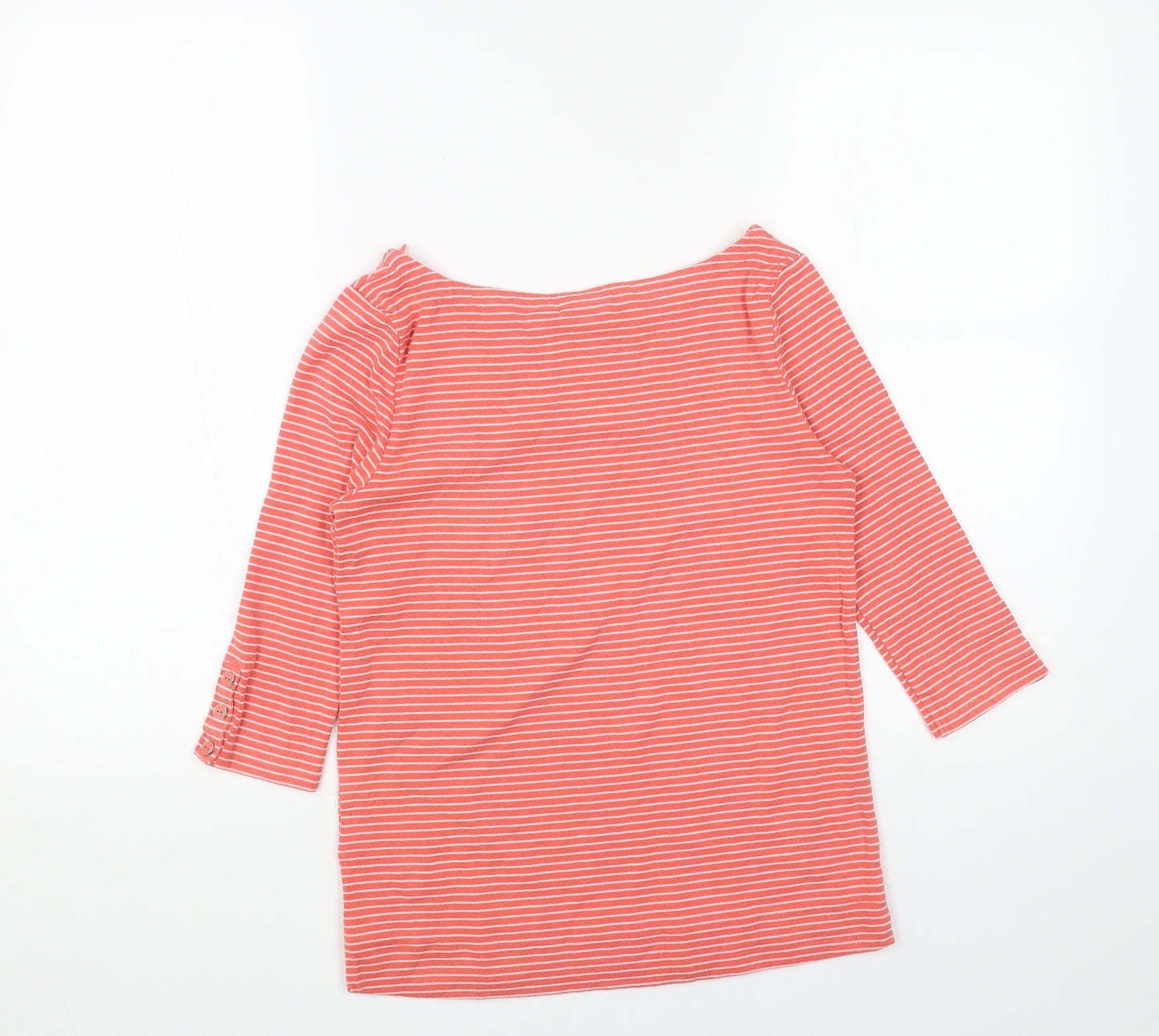 Tabitha Womens Red Striped Viscose Basic Blouse Size XS Boat Neck