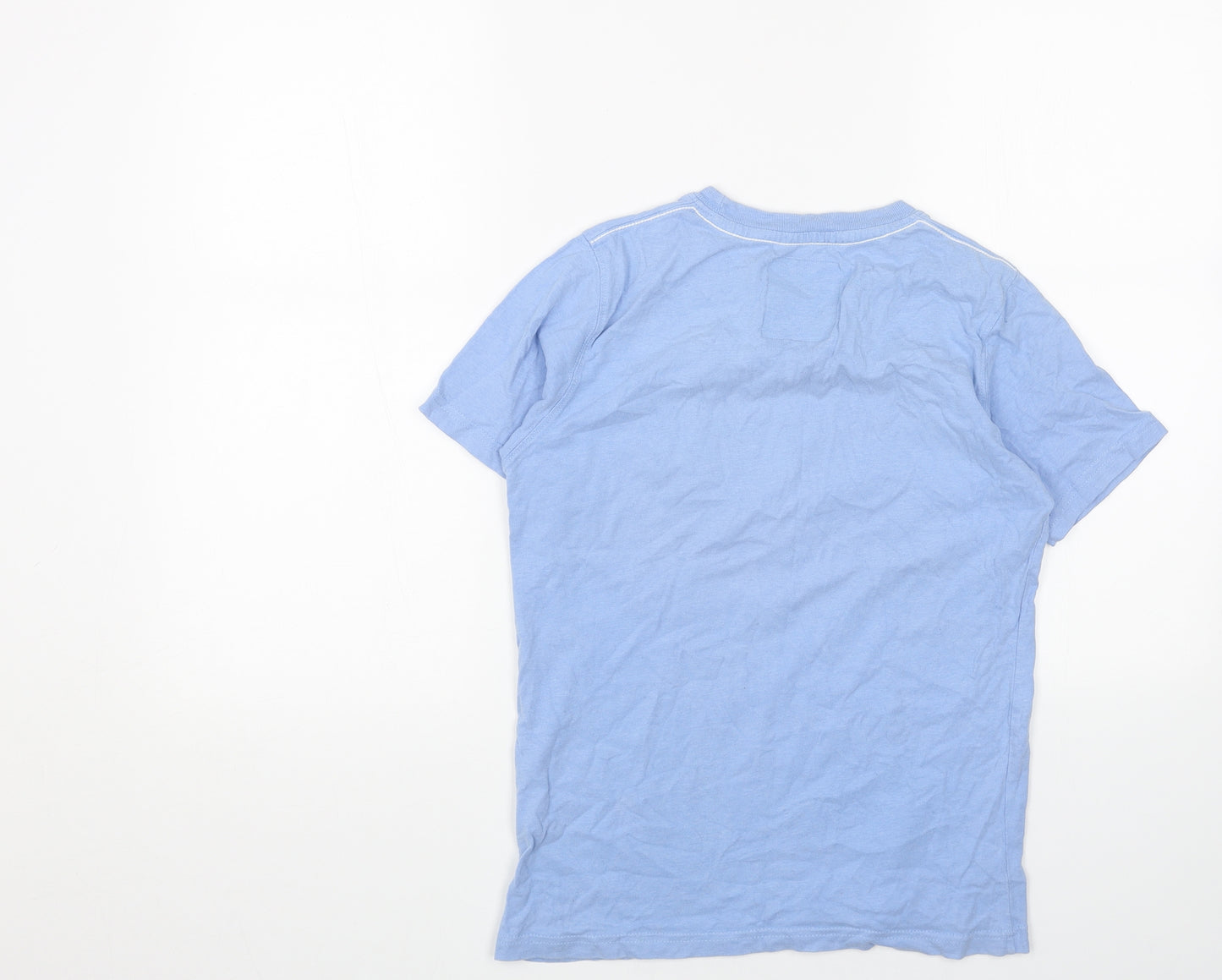 Manchester City FC Mens Blue Cotton T-Shirt Size S Round Neck
