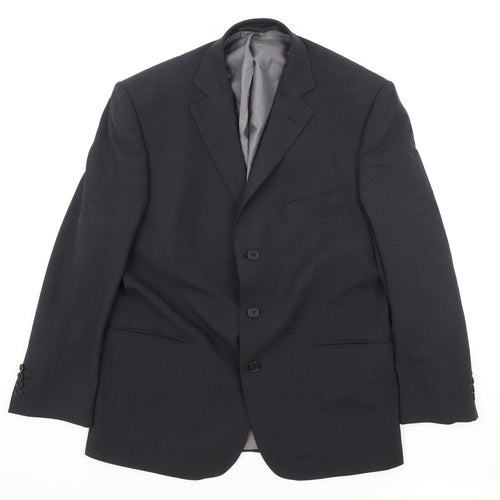 Marks and Spencer Mens Grey Polyester Jacket Suit Jacket Size 42 Regular