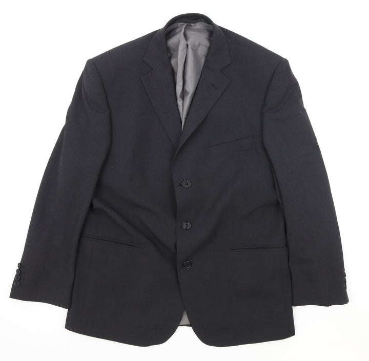 Marks and Spencer Mens Grey Polyester Jacket Suit Jacket Size 42 Regular