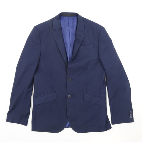 Marks and Spencer Mens Blue Polyester Jacket Suit Jacket Size M Regular