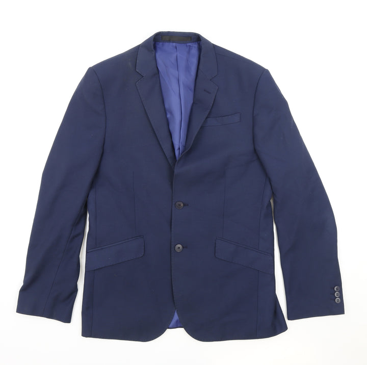 Marks and Spencer Mens Blue Polyester Jacket Suit Jacket Size M Regular