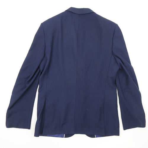 Marks and Spencer Mens Blue Polyester Jacket Suit Jacket Size M Regular