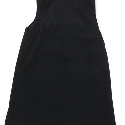 SheIn Womens Black Polyester Shift Size L V-Neck Pullover