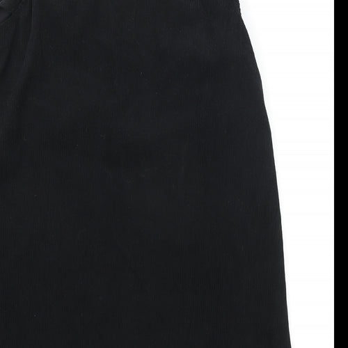 SheIn Womens Black Polyester Shift Size L V-Neck Pullover