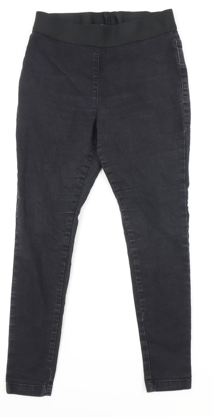 Marks and Spencer Womens Black Cotton Jegging Jeans Size 10 Regular