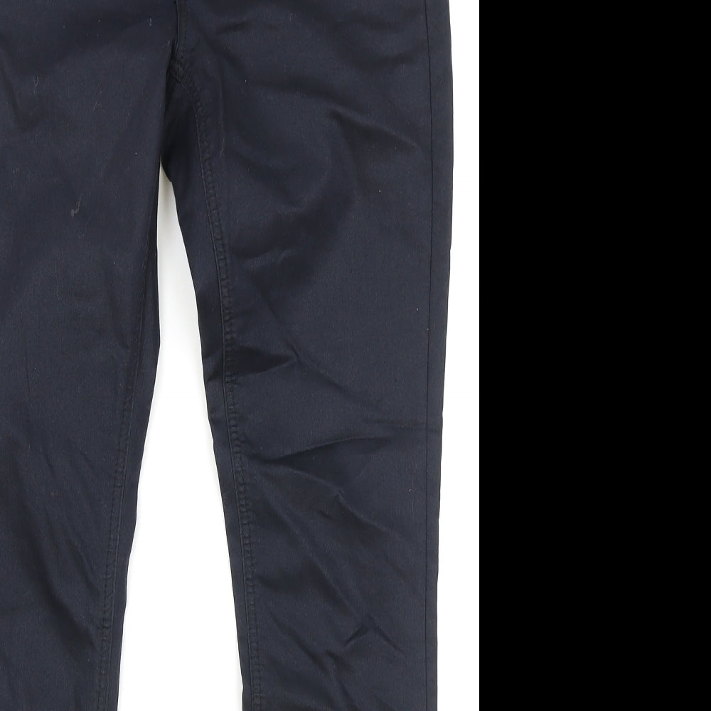 Jane Norman Womens Blue Cotton Skinny Jeans Size 12 Regular Zip