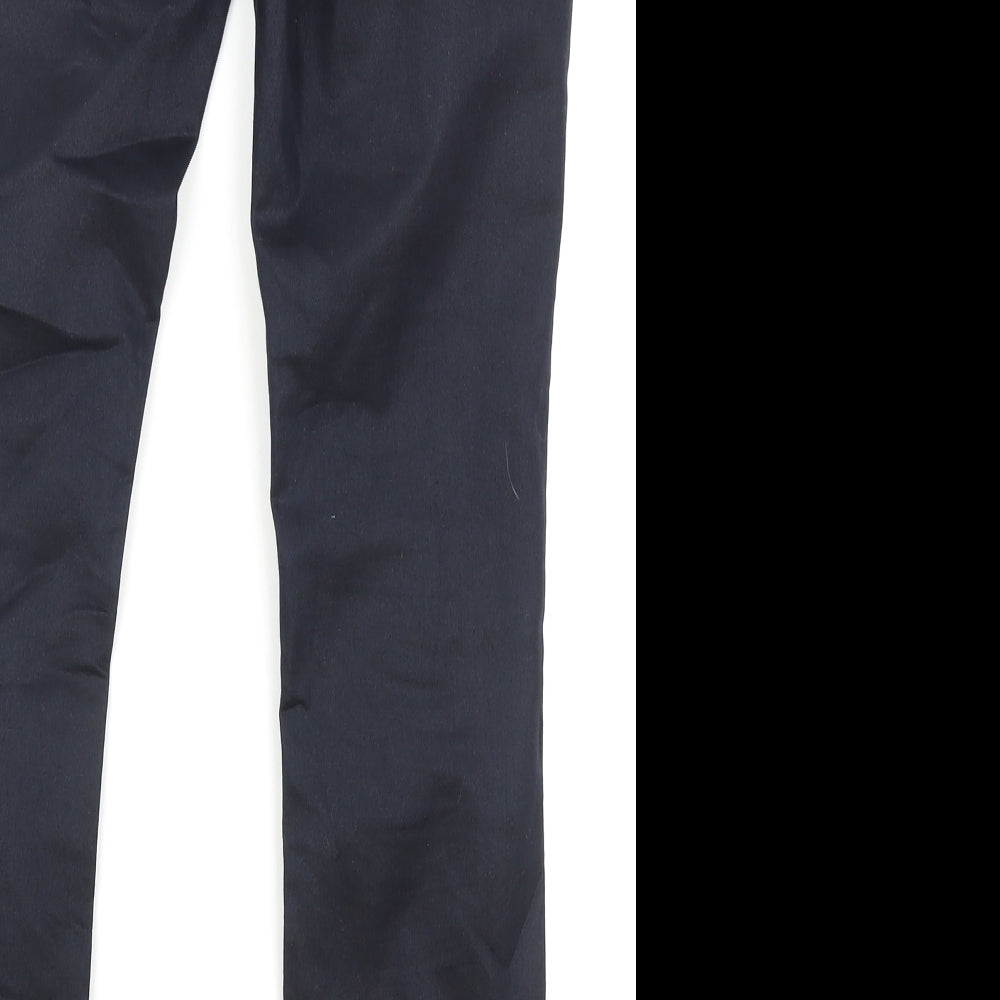 Jane Norman Womens Blue Cotton Skinny Jeans Size 12 Regular Zip